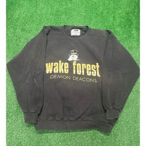Vintage 90s Wake Forest demon deacons college university sweatshirt crewneck